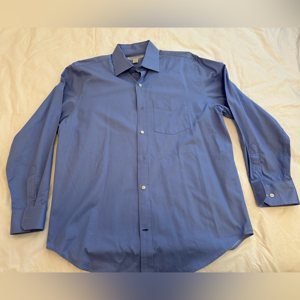 Banana Republic 100% Cotton Blue Dress Shirt, Size L (16-16 1/2)